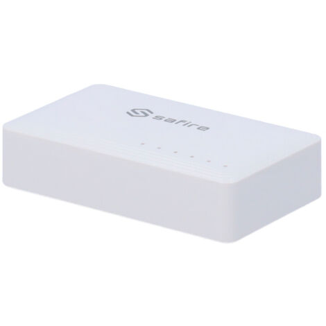 Safire - Switch de bureau - 5 ports Gigabit - Vitesse 10/100/1000 Mbps - Plug & Play - Technologie d'économie d'énergie (1/2)