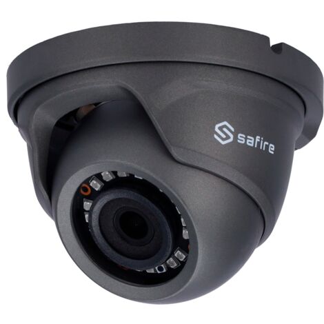 Cámara domo Gama 1080p ECO - 4 en 1 (HDTVI / HDCVI / AHD / CVBS) - 1/2.7" Brigates© BG0806 - Lente 2.8 mm - LEDs SMD IR Alcance 20 m - Menú OSD remoto desde DVR / Color gris (1/2)