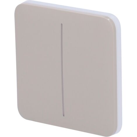 Panel táctil para interruptor de luz doble  - Compatibilidad con AJ-LIGHTCORE-2G - Retroiluminación LED - Panel táctil sin contacto - Color oliva (1/2)