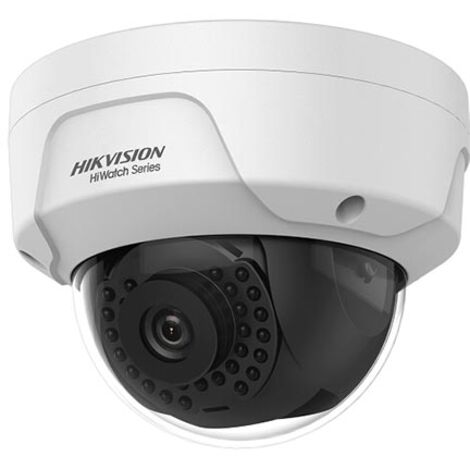 Caméra IP 8 Mpx Hikvision Hiwatch - 1/2.8" Progressive Scan CMOS - Compression H.265+ / H.265 / H.264+ / H.264 - Objectif 2.8 mm - IR LEDs Portée 30 m - Apte pour extérieur IP67 (1/5)