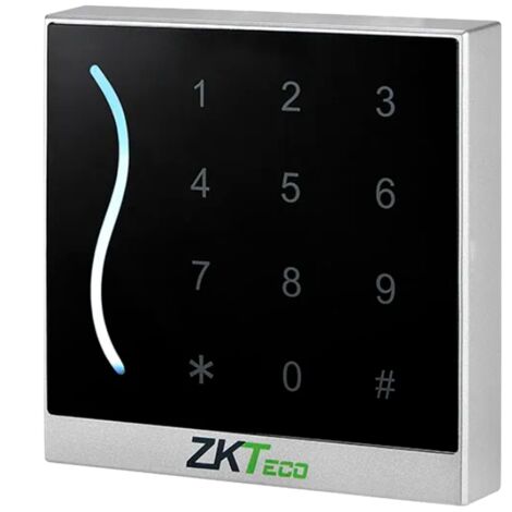 Lecteur d'accès - Accès par carte EM et PIN - Indicateur LED et sonore - Wiegand 26/34 - Compatible avec les contrôleurs ZKTeco - Apte pour extérieur IP65 (1/2)