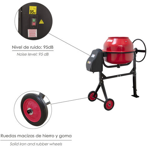 Hormigoneras portátiles y desmontables con rapidez y facilidad