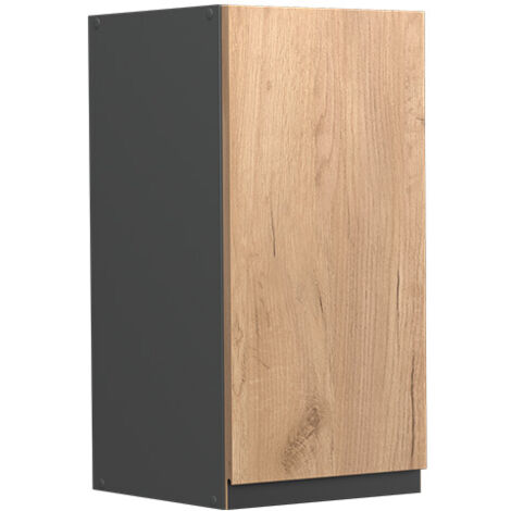 Armario colgante R-Line, Roble dorado, 30 cm Forma de J, Vicco