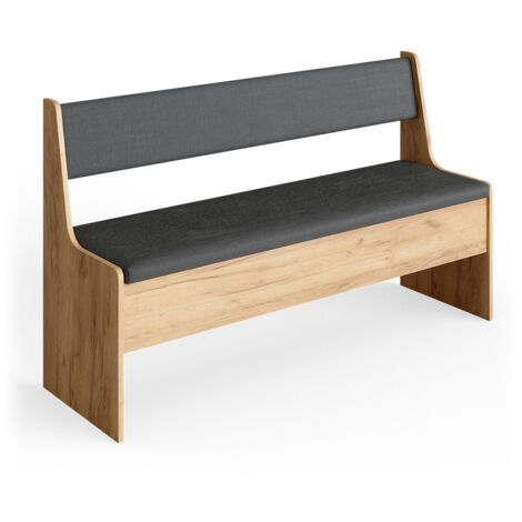 Banco de comedor Roman, Roble arena, 136.6 x 41.5 cm, Vicco