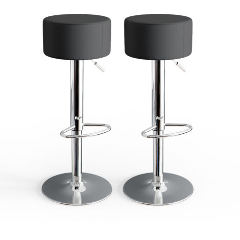 Taburete de bar conjunto de 2 , Negro, 33 x 92 cm 2 partes, Vicco (1/5)