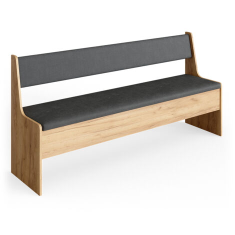 Banco de comedor Roman, Roble arena, 166.6 x 41.5 cm, Vicco