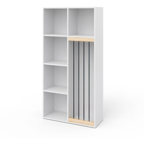 Estantería infantil Marvin, Blanco, 72 x 143 cm, Vicco