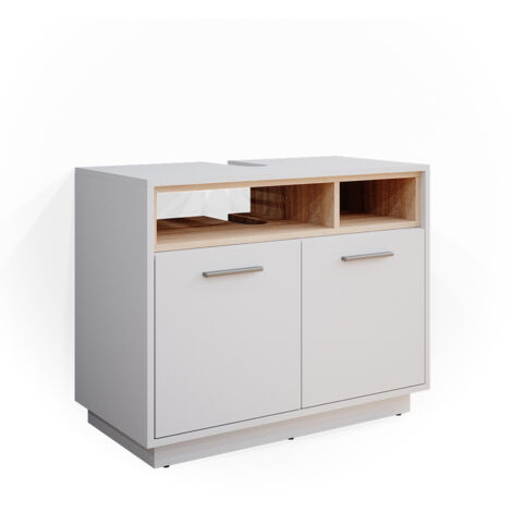 Mueble bajo lavabo Beatrice, Blanco, 80 x 64 cm, Vicco