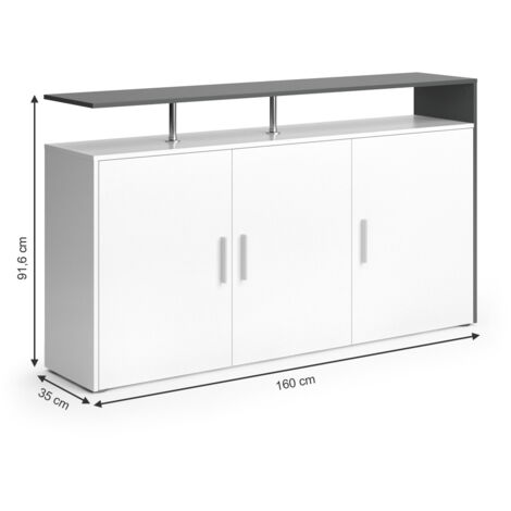 Vicco Dressoir Amato Oude Stijl/Antraciet | OK-wonen Vicco Dressoir Amato Oude Stijl/Antraciet | OK-wonen