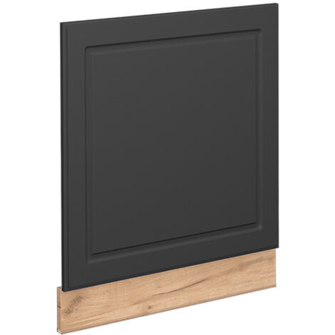 Panel frontal Fame-Line, Antracita-oro, 60 cm sin encimera, Vicco