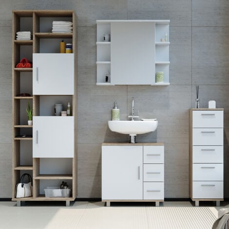 Mueble bajo lavabo Ilias, Sonoma, 60 x 60 cm, Vicco
