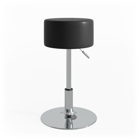 Taburete Design, Negro, 33.5 x 67 cm para tocador, Vicco