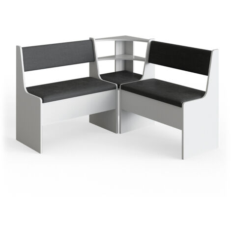 Banco de comedor Roman, Blanco, 120 x 41.5 cm Sin mesa, Vicco