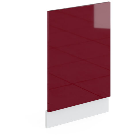 Panel frontal R-Line, Rojo Burdeos alto brillo, 45 cm sin encimera, Vicco