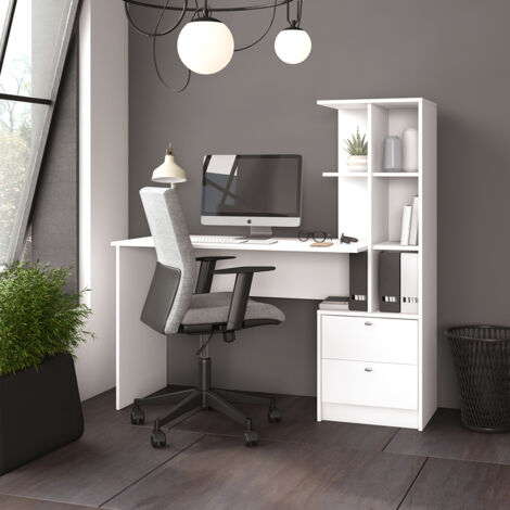 Escritorio Denton, Blanco, 136 x 55 cm, Vicco