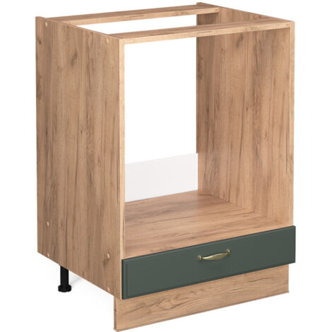 Armario para horno empotrado Fame-Line, Verde dorado Casa de campo, 60 cm sin encimera, Vicco