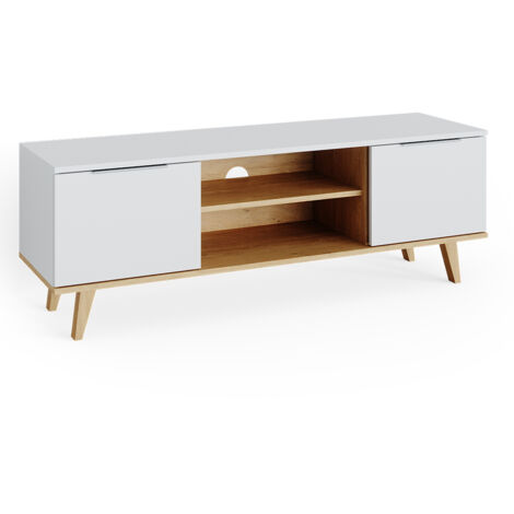 Mueble bajo para TV Nautica, Blanco, 138 x 49 cm, Vicco