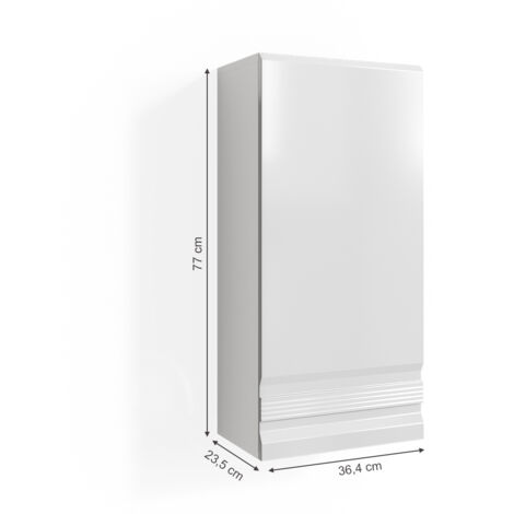 Armario de baño Freddy, Blanco, 77 x 36.4 cm, Vicco