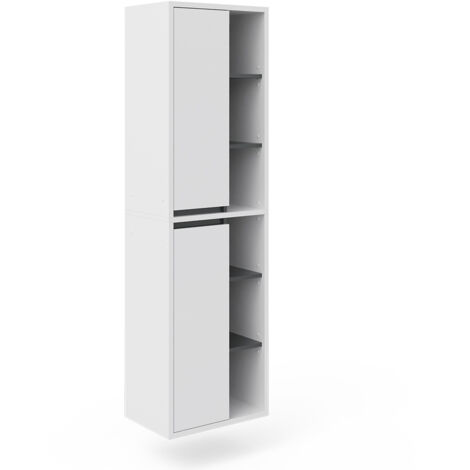 Armario de baño Viola, Blanco, 50 x 170 cm, Vicco