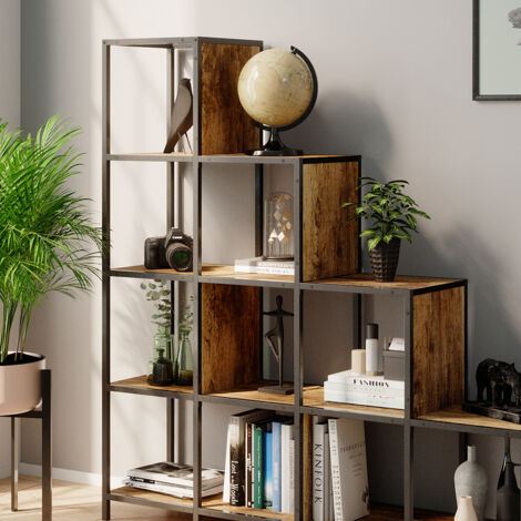 Divisor de ambientes Fyrk, Madera antigua, 120 x 120 cm, Vicco