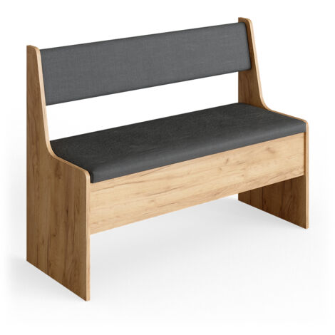 Banco de comedor Roman, Roble arena, 106.6 x 41.5 cm, Vicco