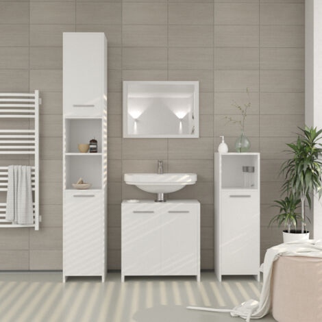 Mueble bajo lavabo Kiko, Blanco, 58 x 60 cm, Vicco