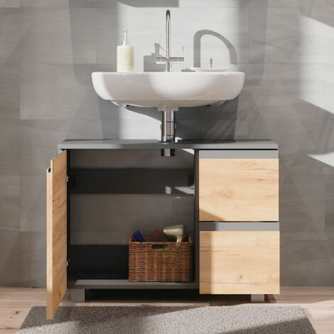 Mueble bajo lavabo J-Shape, Sonoma, 80 x 60.8 cm, Vicco