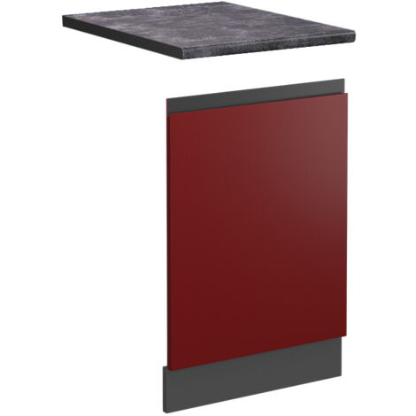 Panel frontal R-Line, Rojo, 45 cm , ET Antracita, Vicco