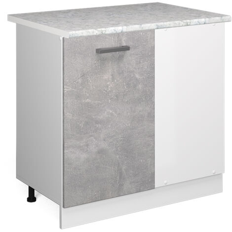 Armario de esquina R-Line, Hormigón, 86 cm , ET Mármol, Vicco (1/5)