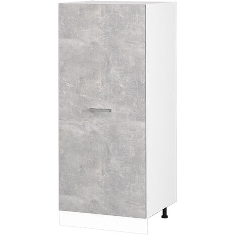 Mueble despensa universal R-Line, Hormigón, 60 cm con puerta grande, Vicco