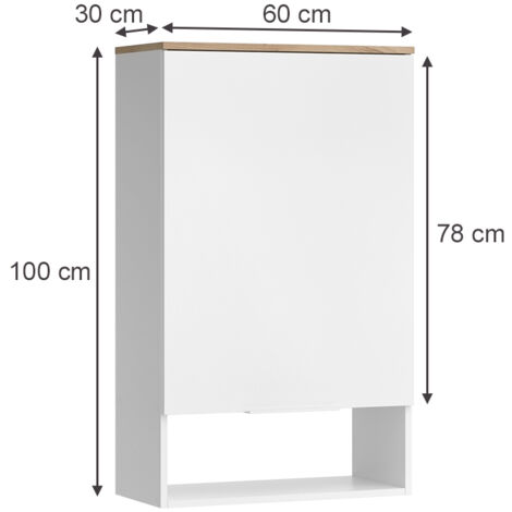 Cassettiera Wido Vicco - 60x50x40 Cm, Bianco/top Rovere Sonoma, 2 Cassetti, Per Camera Da Letto O Soggiorno