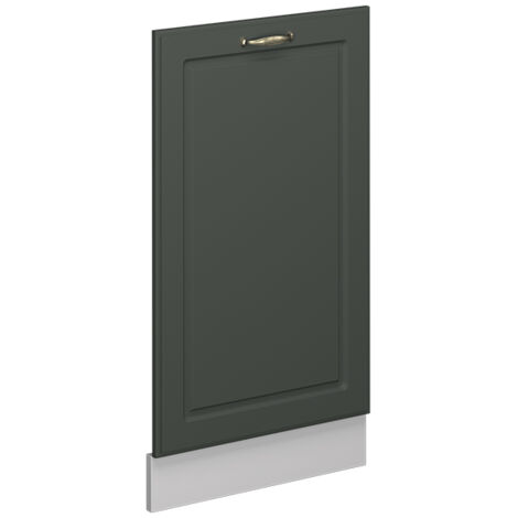 Panel frontal del lavavajillas Fame-Line, Verde dorado Casa de campo, 45 cm sin encimera, Vicco