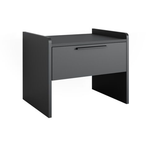 Banco de comedor Roman, Antracita, 53.5 x 41.1 cm con 1 cajón, Vicco