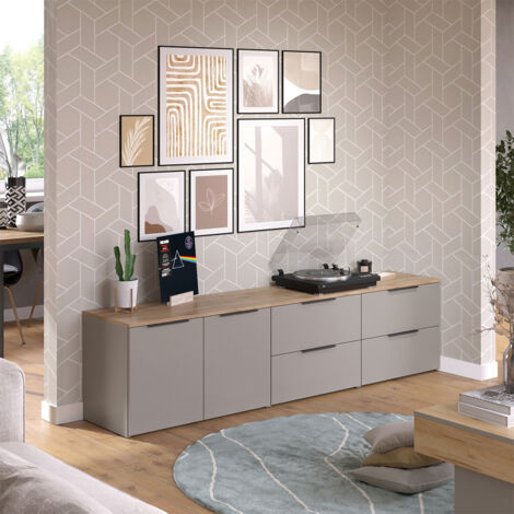 Conjunto de salón Wido, Gris, 3 partes, Vicco
