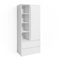 Armario de ropa Ruben, Blanco, 80 x 189.9 cm, Vicco