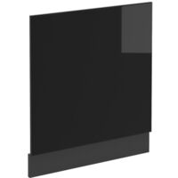 Panel frontal R-Line, Negro brillo intenso, 60 cm sin encimera, Vicco