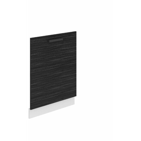 BELINI Frontblende für Geschirrspüler 60 cm Küche Frontplatte für Spülmaschine mit Griff mit Sockelleiste 60 x 71,5 x 1,6 cm Königliches Ebenholz (1/4)