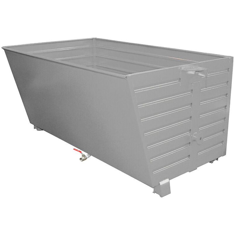Seau Basculant Polyéthylène Avec Cadre Acier 70 Litres - Charge Max 150 Kg, Résistant Aux Chocs - 6
