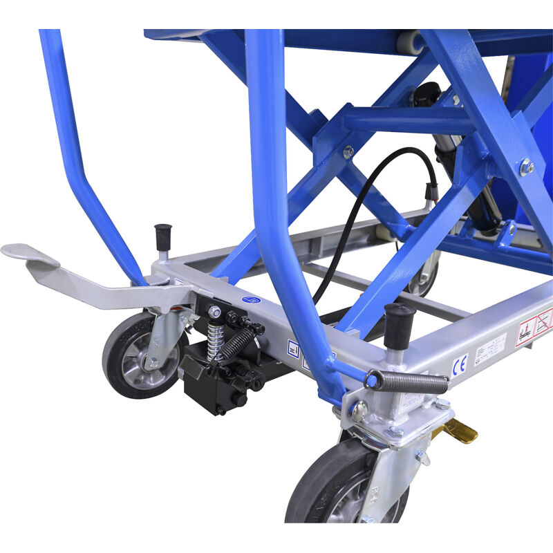 Chariot De Montage 500 Kg - 2 Plateaux Plastique 1250x800 Mm, Galvanisé - Pour Atelier, Déménagement - 9