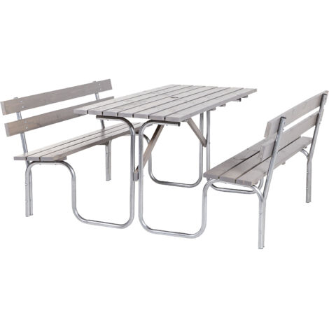 FRANKEL kaiserkraft, Ensemble table et bancs, table et 2 bancs (1/5)