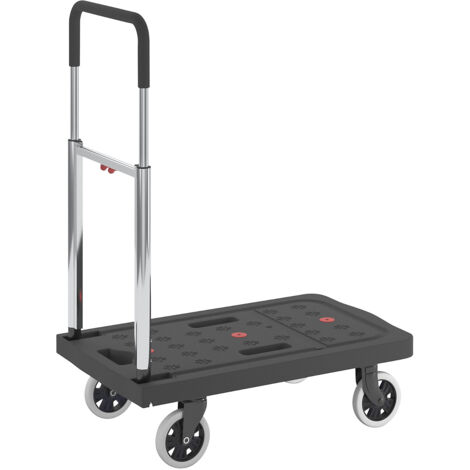 Chariot pliant - force 120 kg, L x l plateau 680 x 410 mm - hauteur de chargement 180 mm (1/5)