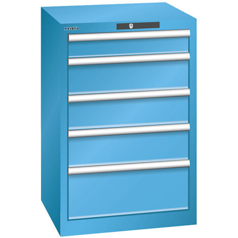 LISTA, Armoire à tiroirs avec 5 tiroirs, l x p x h 564 x 572 x (1/5)