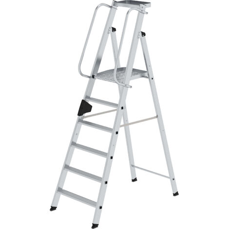Günzburger Steigtechnik, Escabeau en aluminium avec plate-forme (1/5)