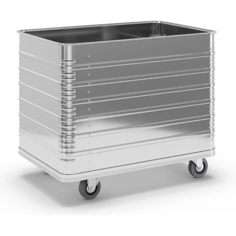 ZARGES – Chariot-caisse en alu - capacité 415 l avec bords et fond profilés (1/5)