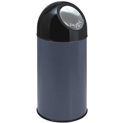FRANKEL kaiserkraft, Poubelle à poussoir, acier, capacité 40 l