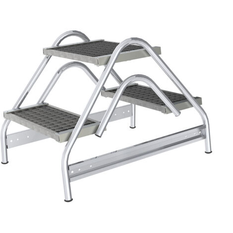 Günzburger Steigtechnik, Escabeau d'atelier en aluminium, (1/2)