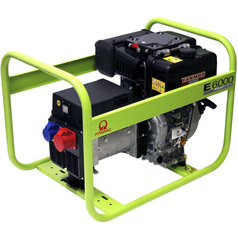 Groupe électrogène Pramac - E6000 SÉRIE E / DIESEL - Moteur YANMAR - PA572TY3000 (1/2)