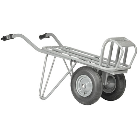 Brouette pour chantier renforcée - Roues pneumatiques - 250 kg - 13555 (1/4)