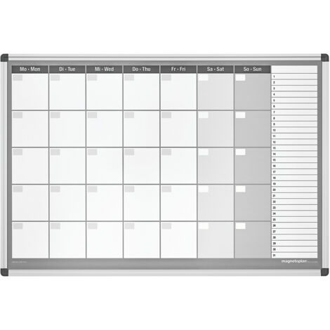 magnetoplan, Planning mensuel type CC, avec kit d'accessoires,