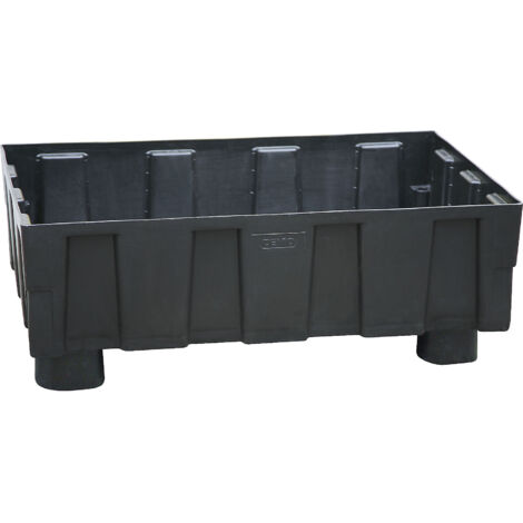 CEMO, Cuve de rétention en PE pour fûts de 200 litres, avec (1/2)